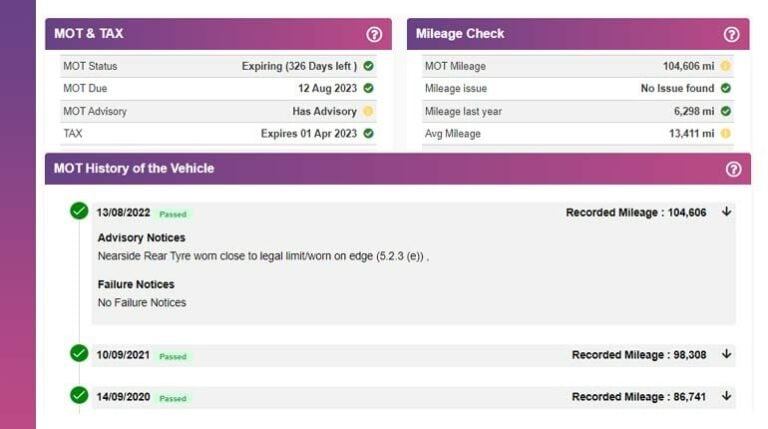 mot advisory
