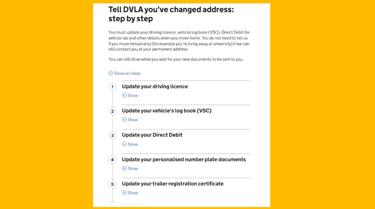V5C address change